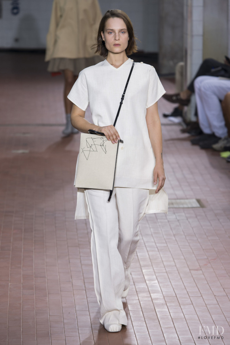Charlotte Tomaszewska featured in  the Jil Sander fashion show for Spring/Summer 2019
