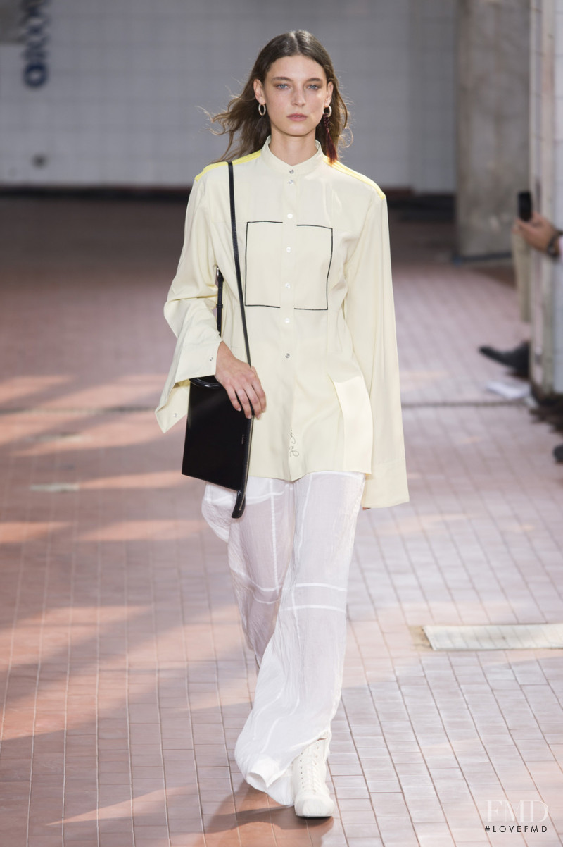 Ansley Gulielmi featured in  the Jil Sander fashion show for Spring/Summer 2019