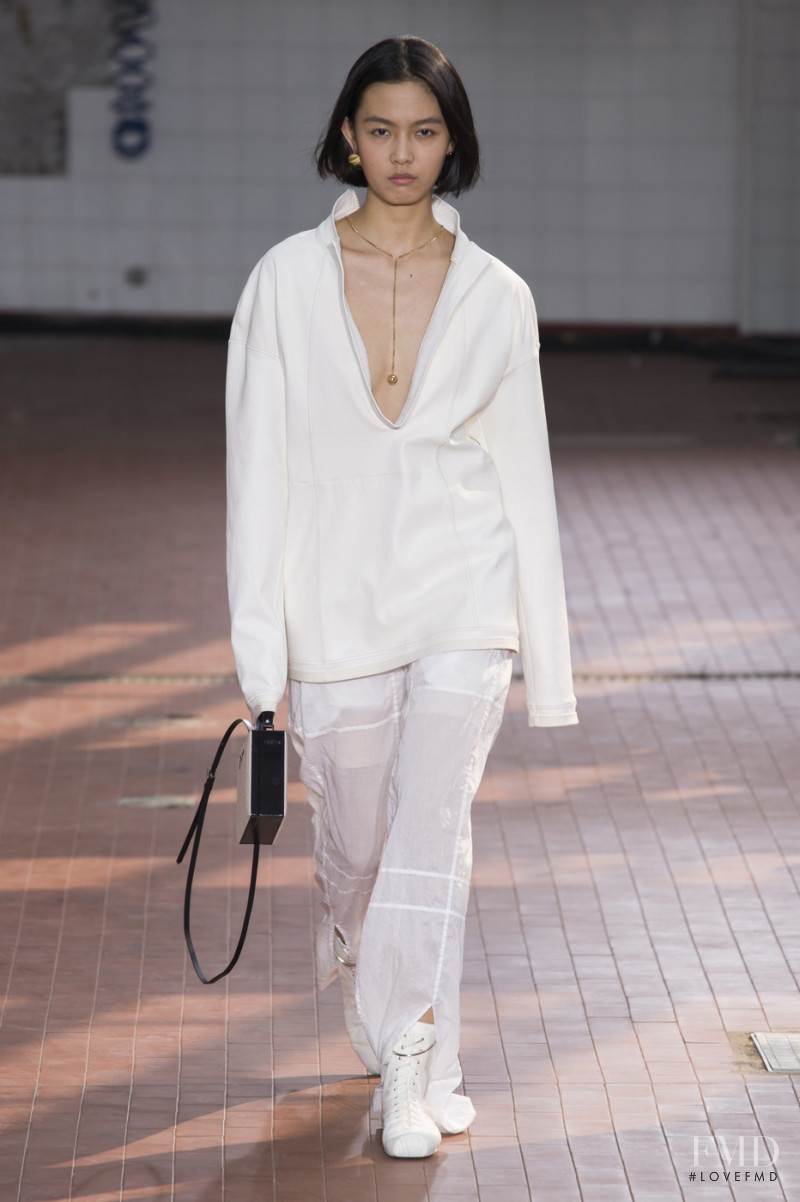 Jia Li Zhao featured in  the Jil Sander fashion show for Spring/Summer 2019