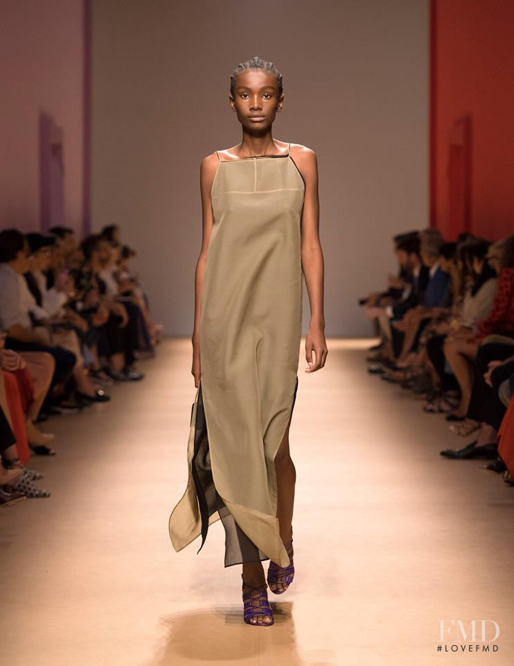 Imari Karanja featured in  the Salvatore Ferragamo fashion show for Spring/Summer 2019