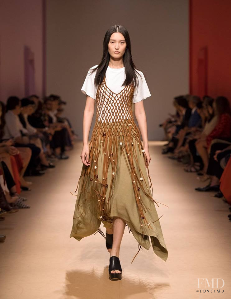 Liu Chunjie featured in  the Salvatore Ferragamo fashion show for Spring/Summer 2019