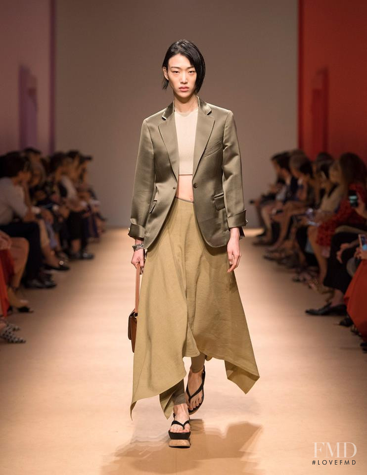 So Ra Choi featured in  the Salvatore Ferragamo fashion show for Spring/Summer 2019