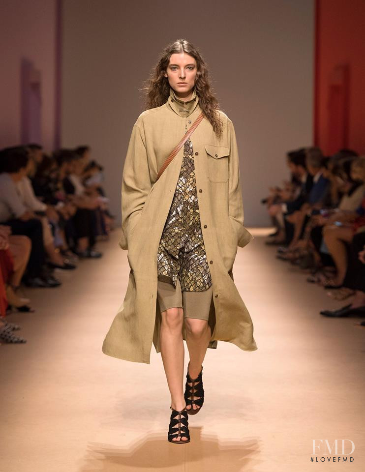 Ansley Gulielmi featured in  the Salvatore Ferragamo fashion show for Spring/Summer 2019