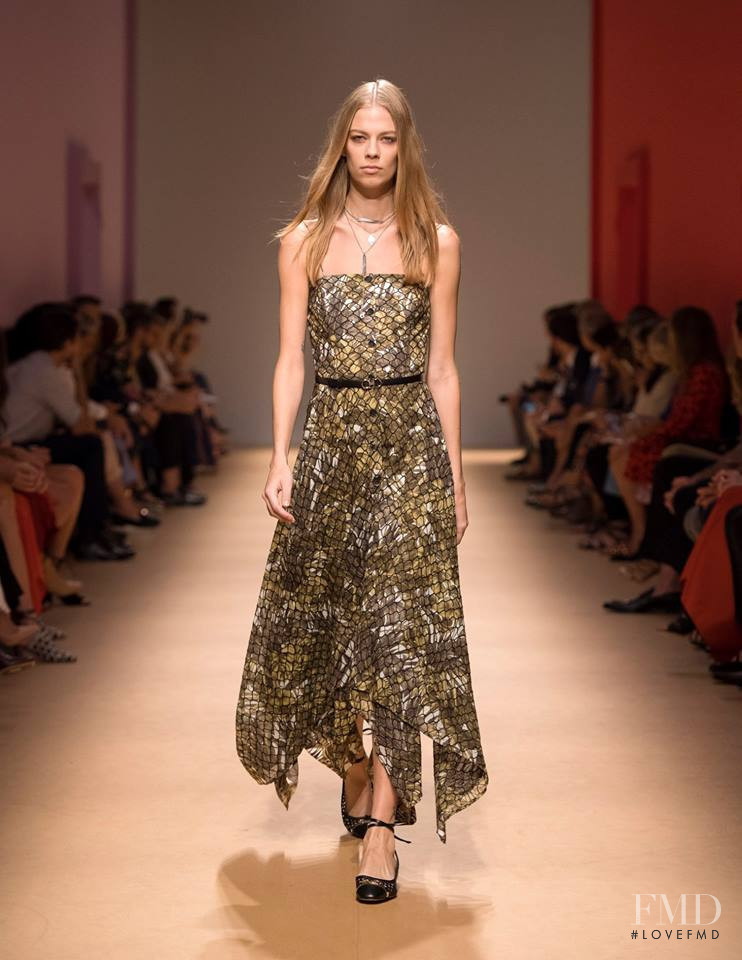 Lexi Boling featured in  the Salvatore Ferragamo fashion show for Spring/Summer 2019