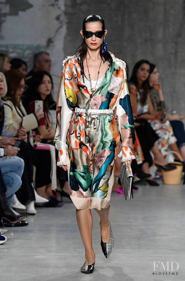 Noemi Ercolani featured in  the Marni fashion show for Spring/Summer 2019