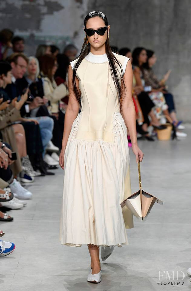 Jess Maybury featured in  the Marni fashion show for Spring/Summer 2019