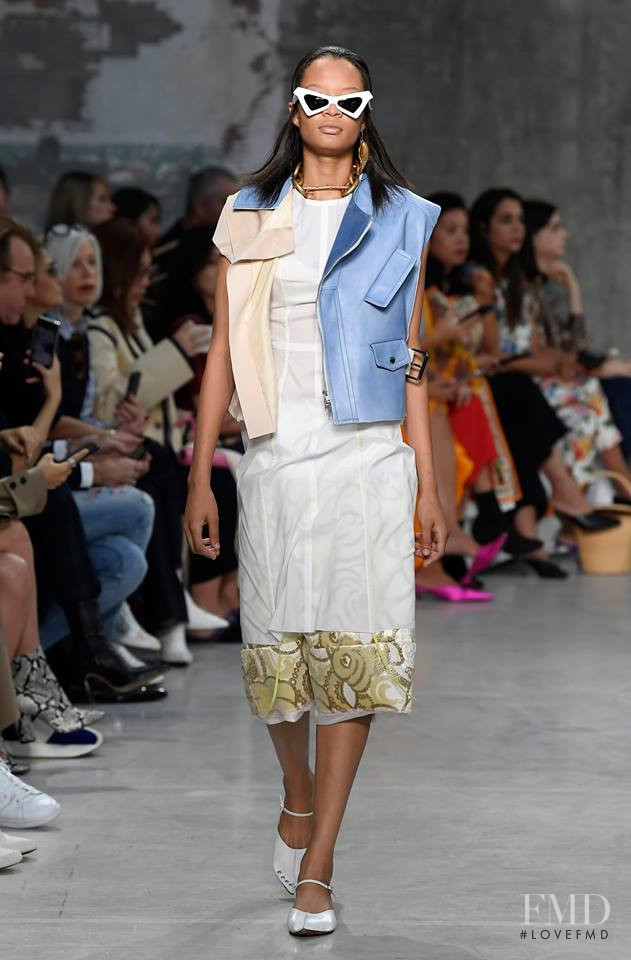 Rachel Darby featured in  the Marni fashion show for Spring/Summer 2019