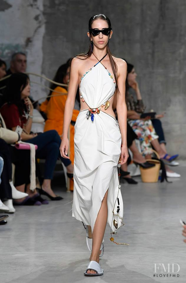 Sveva Miserotti featured in  the Marni fashion show for Spring/Summer 2019