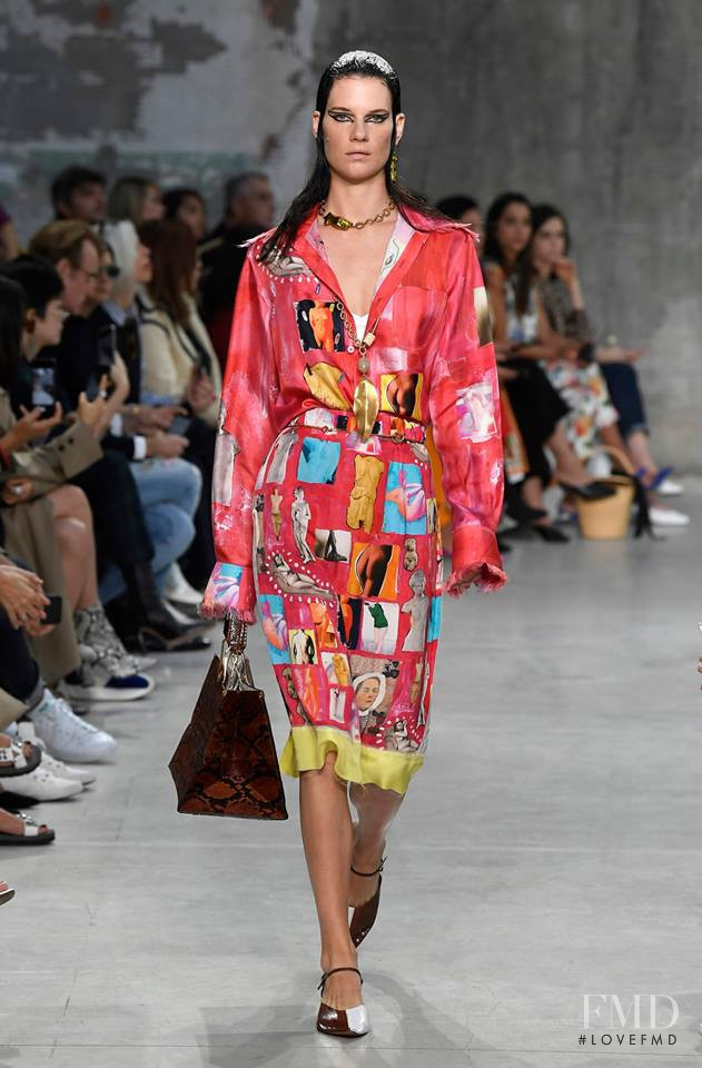 Querelle Jansen featured in  the Marni fashion show for Spring/Summer 2019