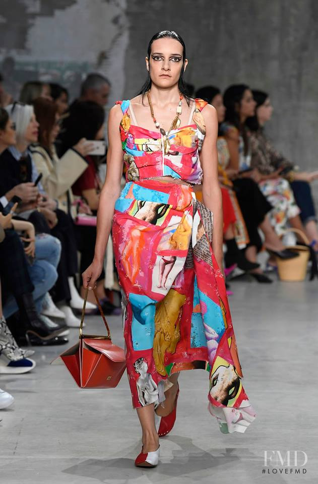 Nina Granic featured in  the Marni fashion show for Spring/Summer 2019