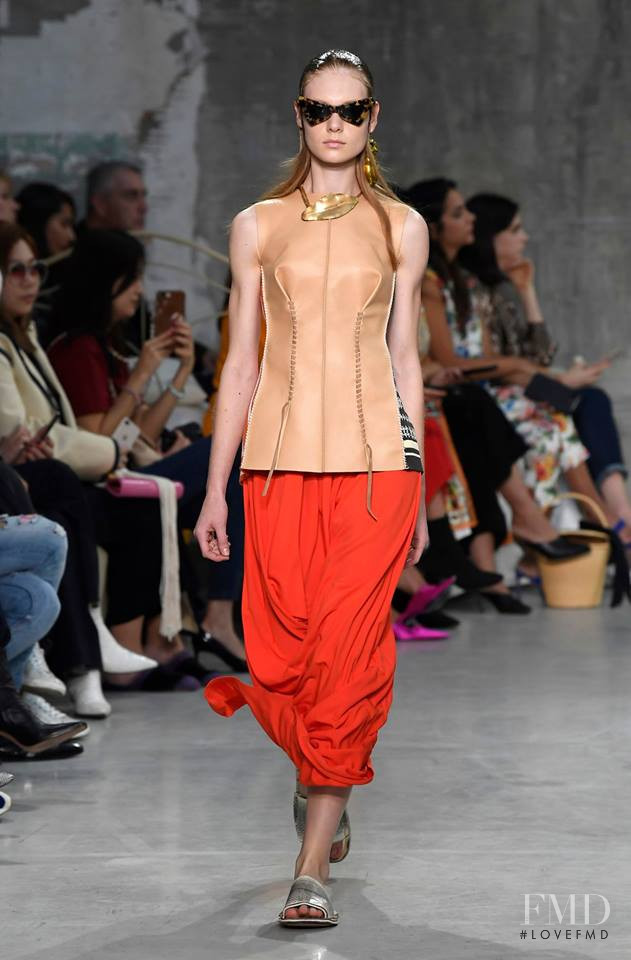 Cibele Ramm featured in  the Marni fashion show for Spring/Summer 2019