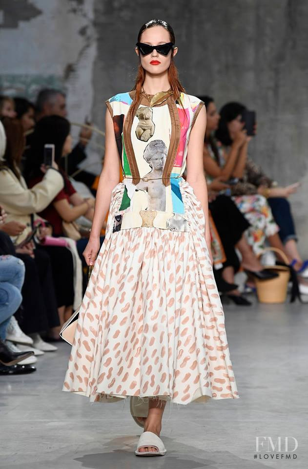 Julia Banas featured in  the Marni fashion show for Spring/Summer 2019