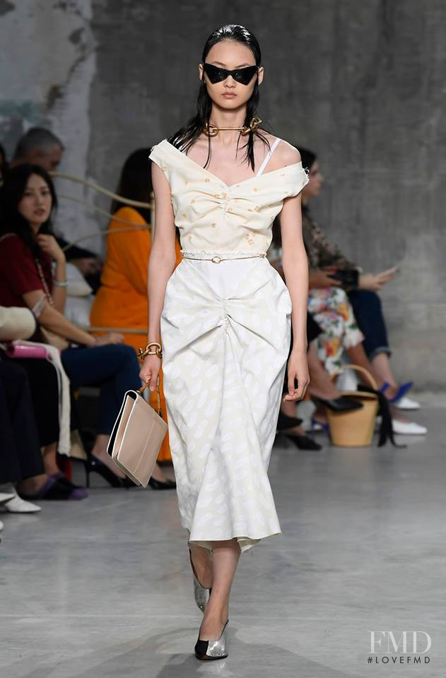 Cong He featured in  the Marni fashion show for Spring/Summer 2019