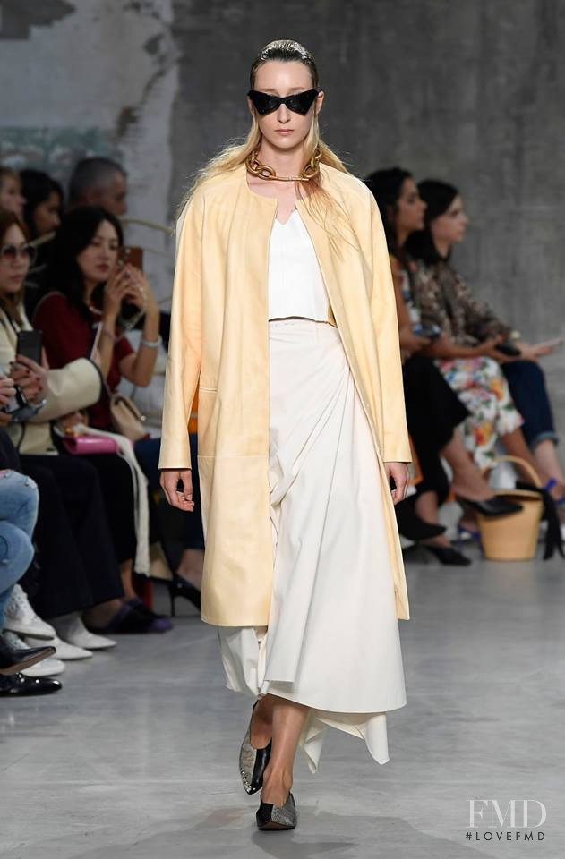 Anna Cordell featured in  the Marni fashion show for Spring/Summer 2019