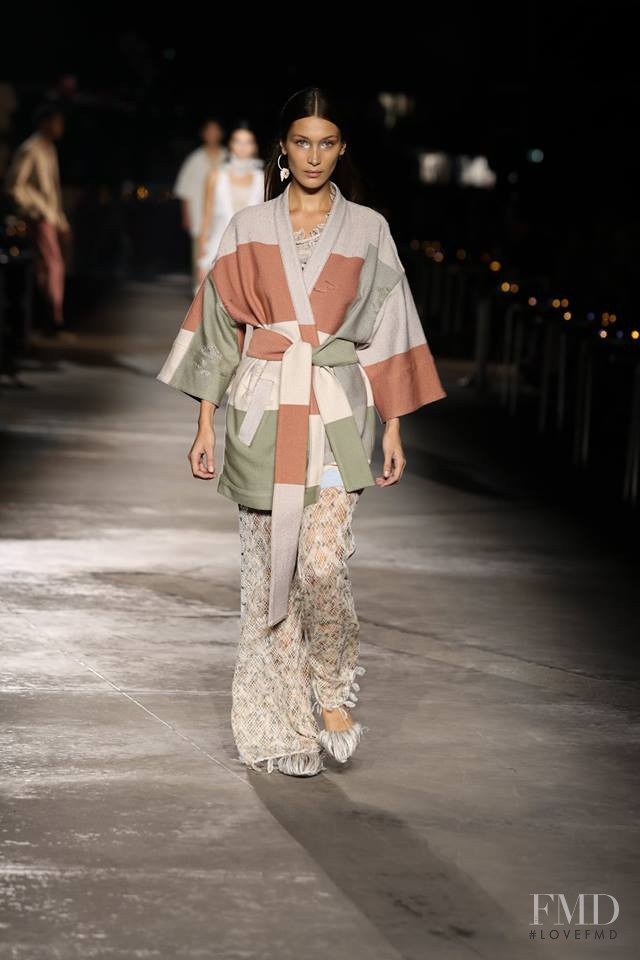 Bella Hadid featured in  the Missoni fashion show for Spring/Summer 2019