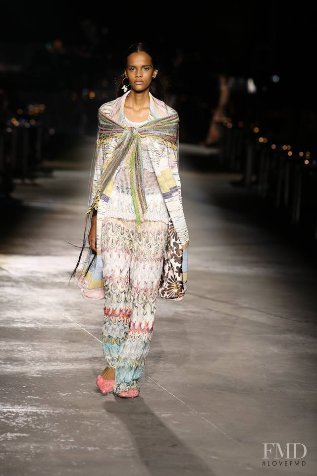 Natalia Montero featured in  the Missoni fashion show for Spring/Summer 2019