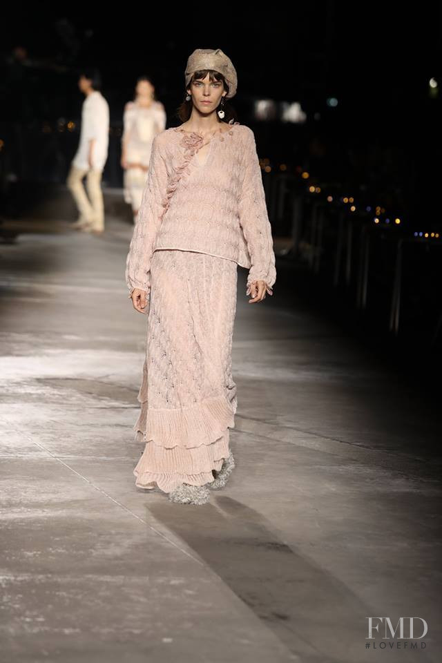 Meghan Collison featured in  the Missoni fashion show for Spring/Summer 2019