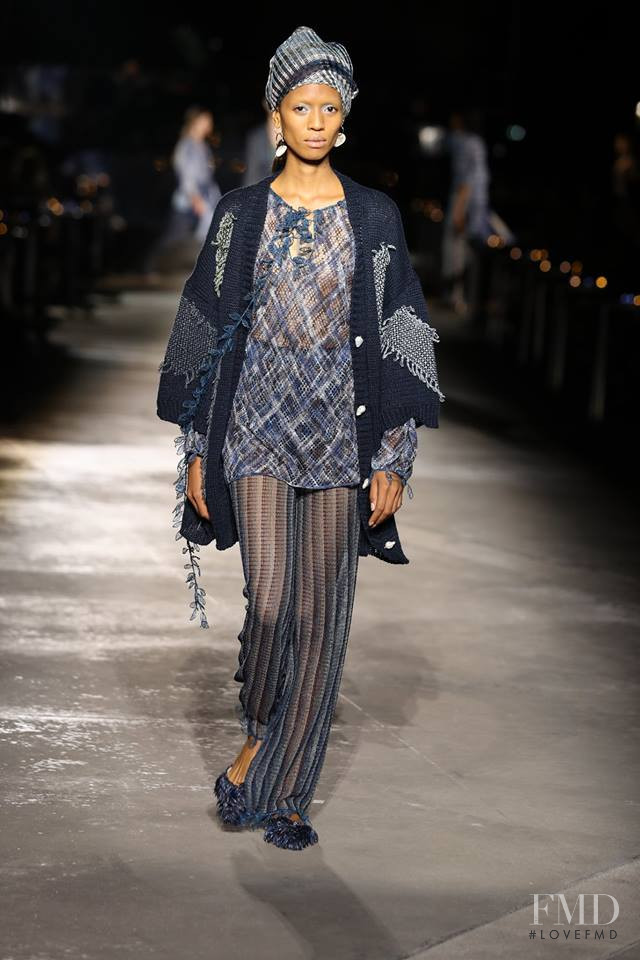 Adesuwa Aighewi featured in  the Missoni fashion show for Spring/Summer 2019