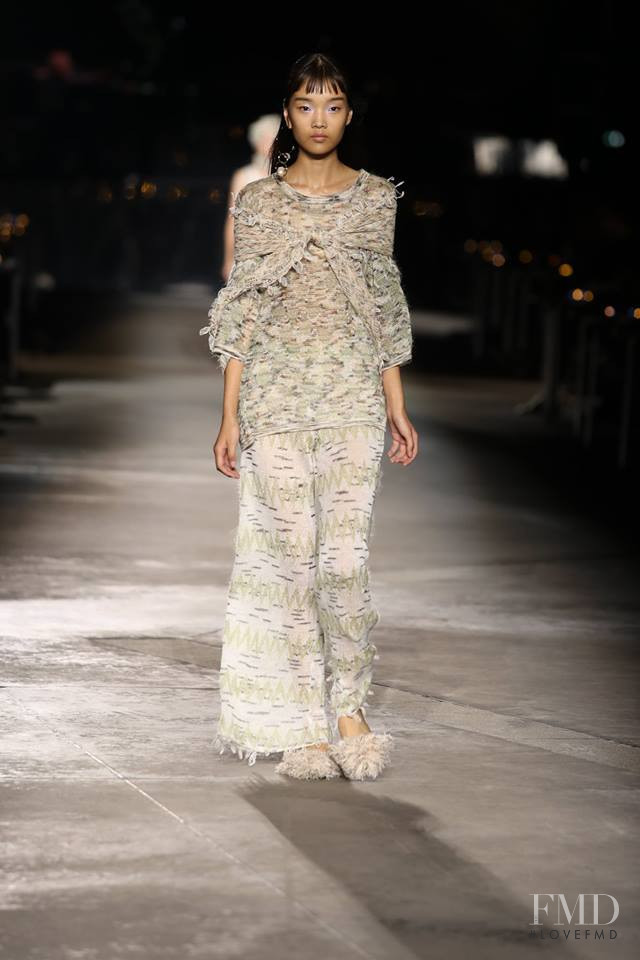 Youn Bomi featured in  the Missoni fashion show for Spring/Summer 2019