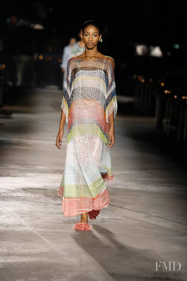 Naomi Chin Wing featured in  the Missoni fashion show for Spring/Summer 2019