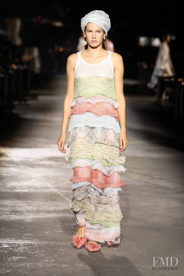 Roos Van Elk featured in  the Missoni fashion show for Spring/Summer 2019