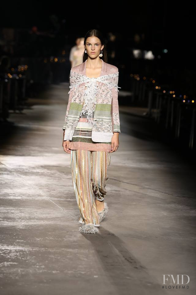 Matea Brakus featured in  the Missoni fashion show for Spring/Summer 2019