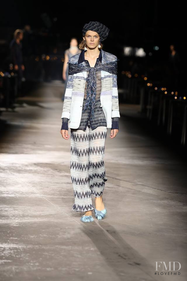 Cara Taylor featured in  the Missoni fashion show for Spring/Summer 2019