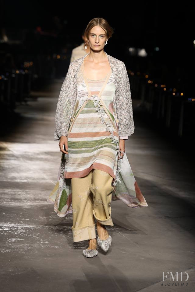 Veronika Kunz featured in  the Missoni fashion show for Spring/Summer 2019