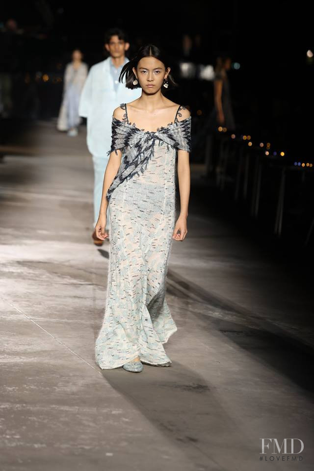Jia Li Zhao featured in  the Missoni fashion show for Spring/Summer 2019