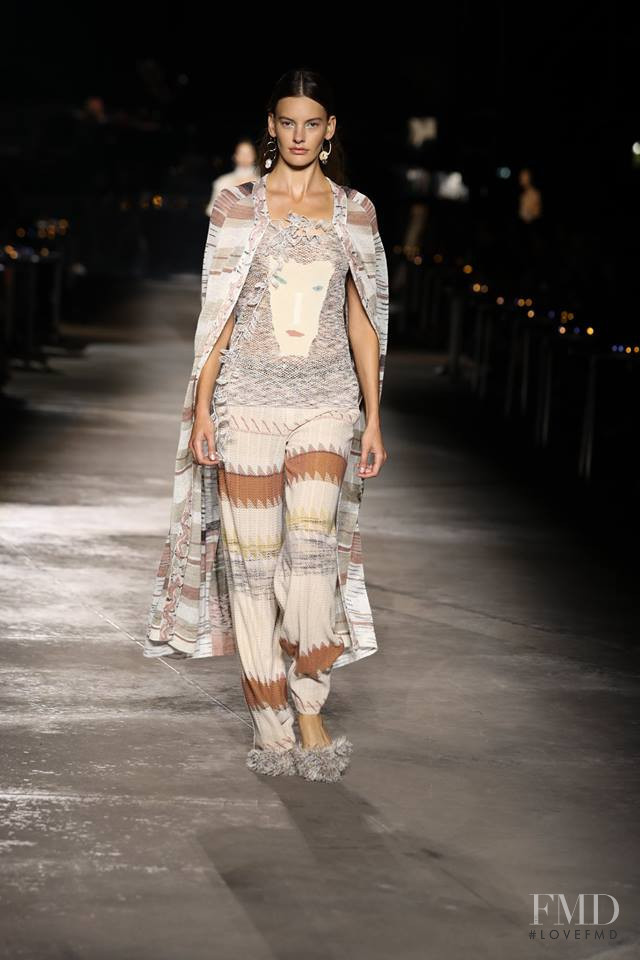 Amanda Murphy featured in  the Missoni fashion show for Spring/Summer 2019