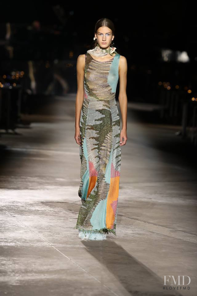 Alise Daugale featured in  the Missoni fashion show for Spring/Summer 2019