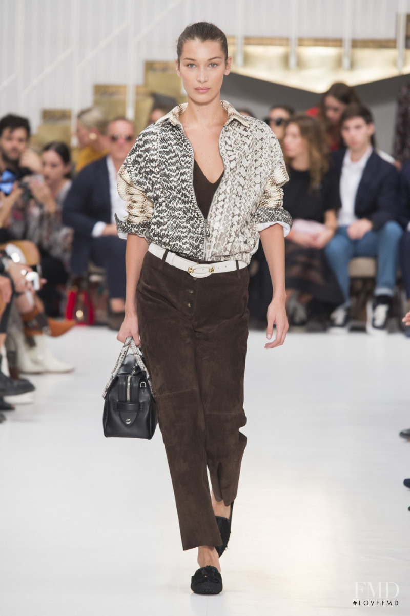 Bella Hadid featured in  the Tod\'s fashion show for Spring/Summer 2019