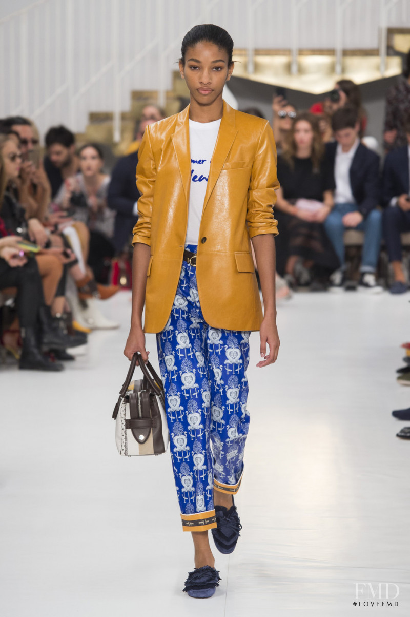 Naomi Chin Wing featured in  the Tod\'s fashion show for Spring/Summer 2019