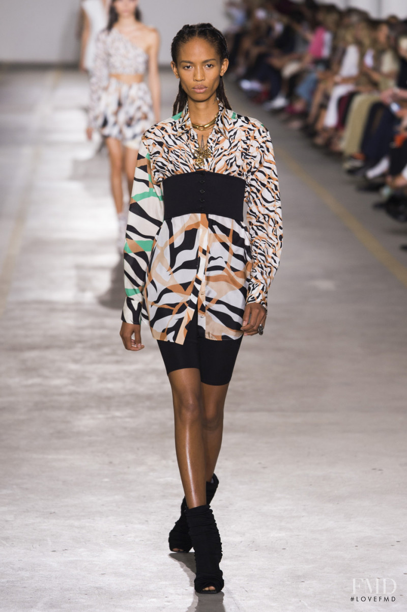 Adesuwa Aighewi featured in  the Roberto Cavalli fashion show for Spring/Summer 2019