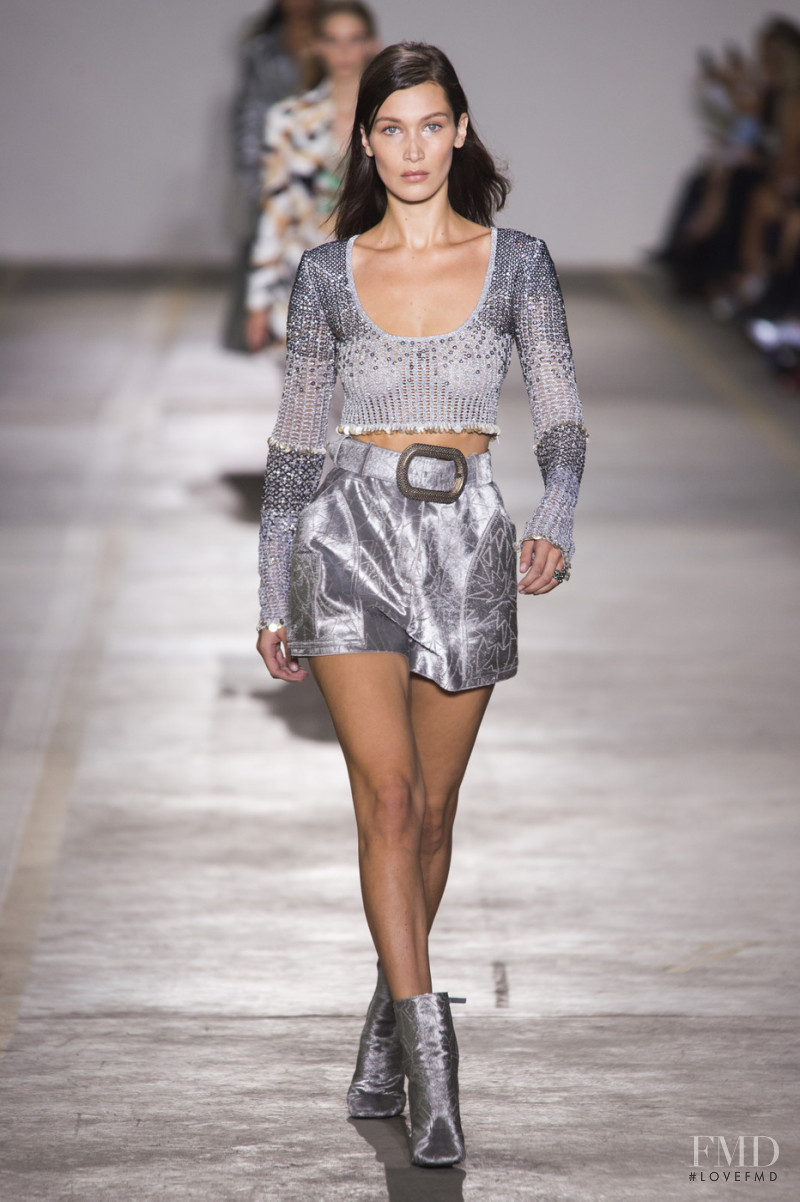 Bella Hadid featured in  the Roberto Cavalli fashion show for Spring/Summer 2019