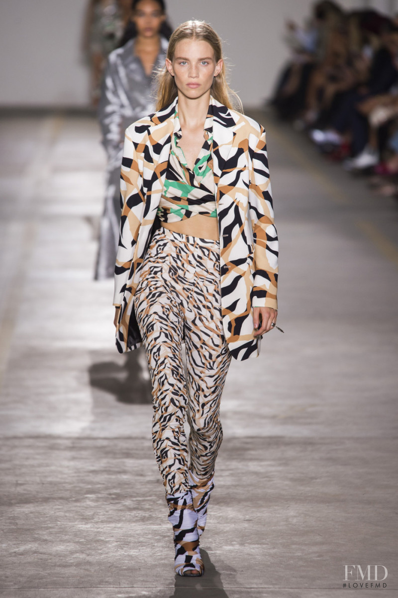 Rebecca Leigh Longendyke featured in  the Roberto Cavalli fashion show for Spring/Summer 2019