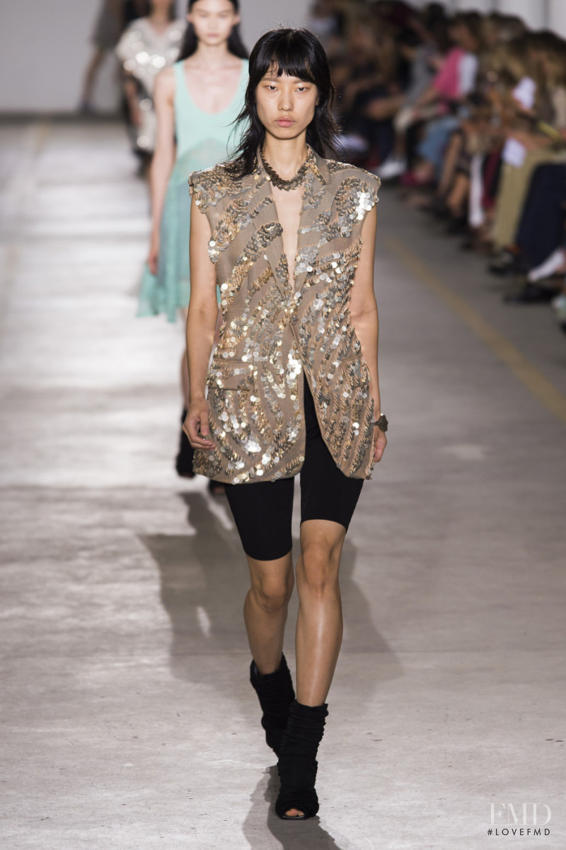 Heejung Park featured in  the Roberto Cavalli fashion show for Spring/Summer 2019