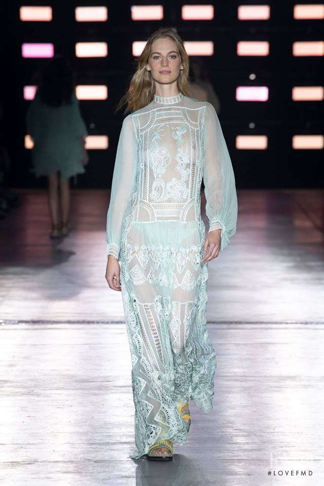 Vanessa Axente featured in  the Alberta Ferretti fashion show for Spring/Summer 2019