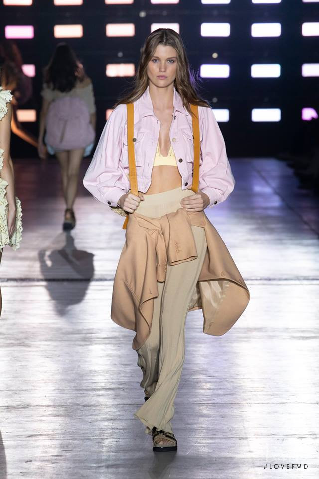 Luna Bijl featured in  the Alberta Ferretti fashion show for Spring/Summer 2019