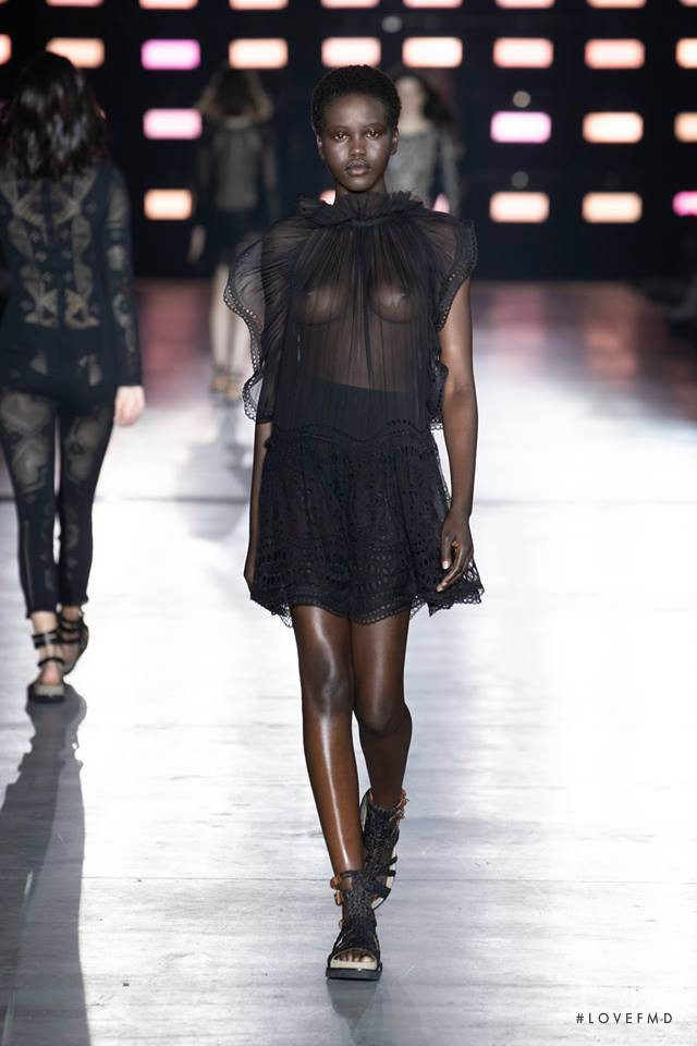 Adut Akech Bior featured in  the Alberta Ferretti fashion show for Spring/Summer 2019