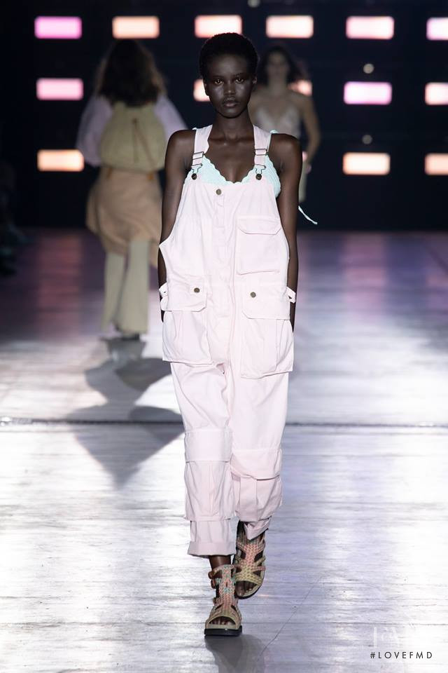 Adut Akech Bior featured in  the Alberta Ferretti fashion show for Spring/Summer 2019