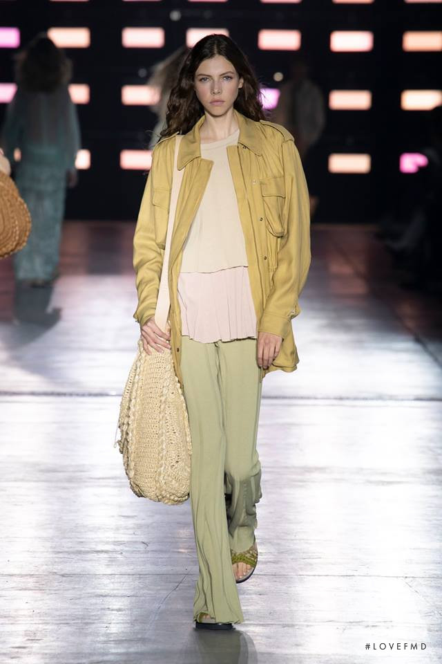 Lea Julian featured in  the Alberta Ferretti fashion show for Spring/Summer 2019