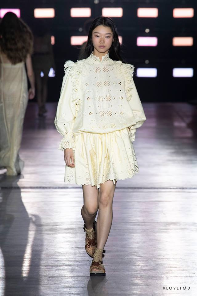 Yoon Young Bae featured in  the Alberta Ferretti fashion show for Spring/Summer 2019