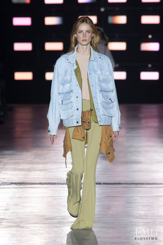 Rianne Van Rompaey featured in  the Alberta Ferretti fashion show for Spring/Summer 2019