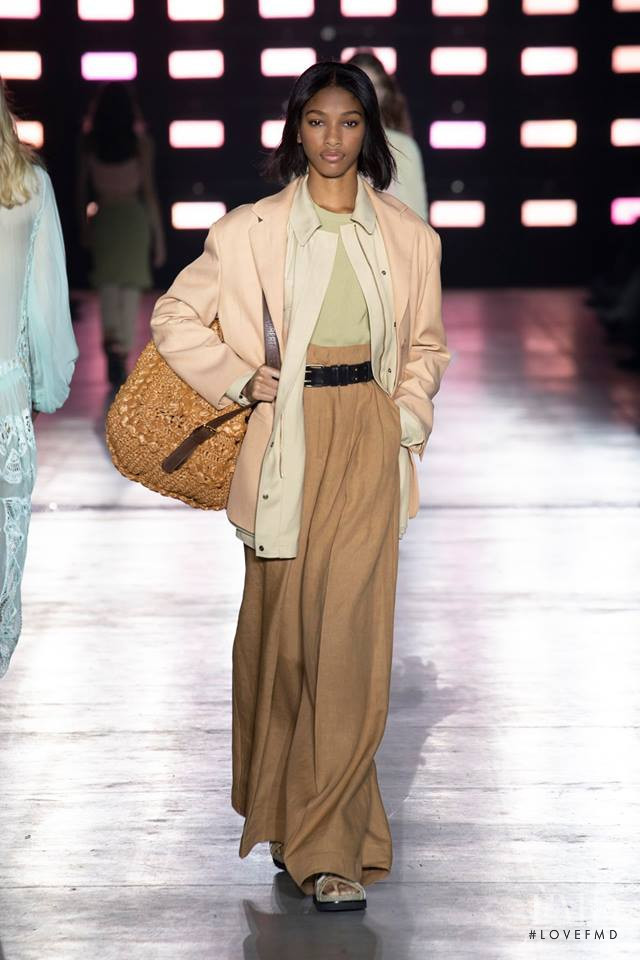 Naomi Chin Wing featured in  the Alberta Ferretti fashion show for Spring/Summer 2019