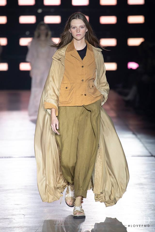 Natalie Ogg featured in  the Alberta Ferretti fashion show for Spring/Summer 2019