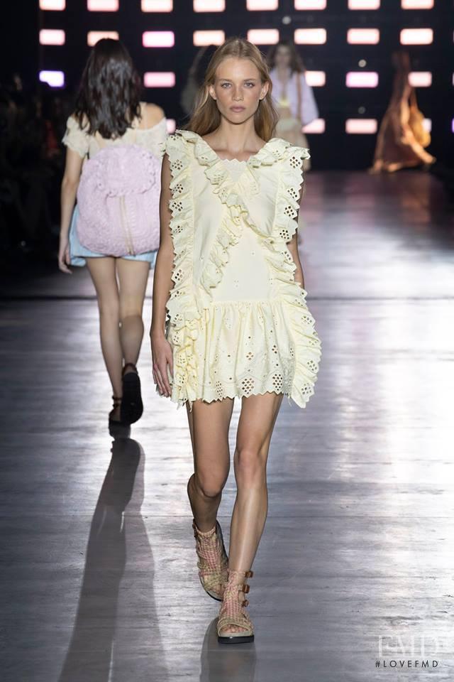 Rebecca Leigh Longendyke featured in  the Alberta Ferretti fashion show for Spring/Summer 2019