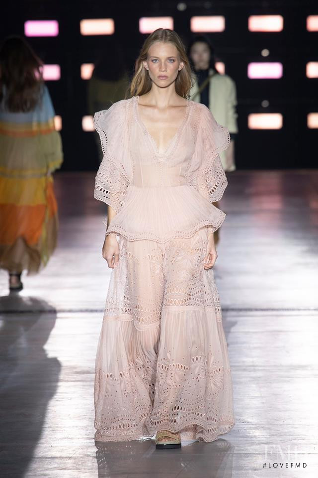 Rebecca Leigh Longendyke featured in  the Alberta Ferretti fashion show for Spring/Summer 2019