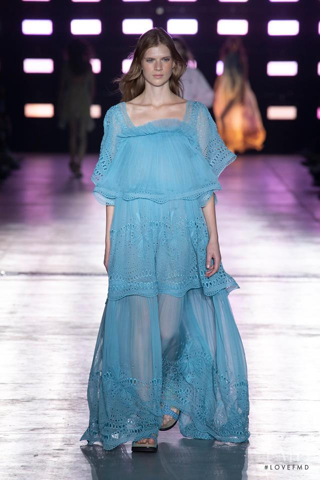 Sara Eirud featured in  the Alberta Ferretti fashion show for Spring/Summer 2019