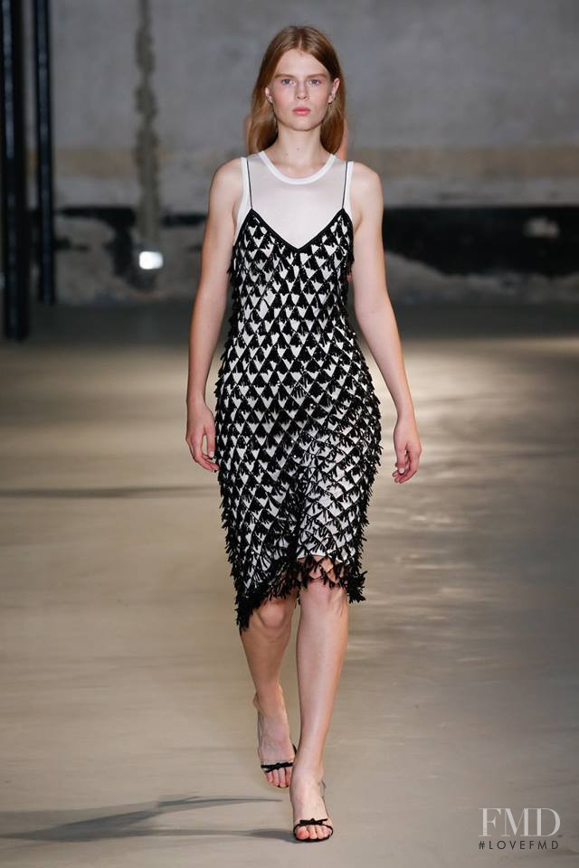 Louise Robert featured in  the N° 21 fashion show for Spring/Summer 2019